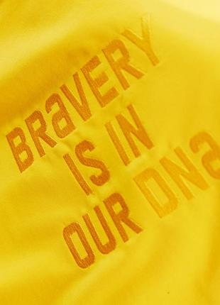 BRAVERY IS IN OUR DNA Yellow T-shirt4 photo