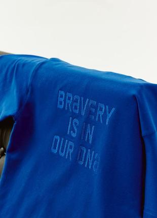 BRAVERY IS IN OUR DNA Blue T-shirt4 photo