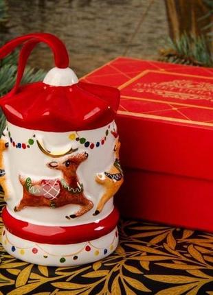 Ceramic Christmas decoration Carousel