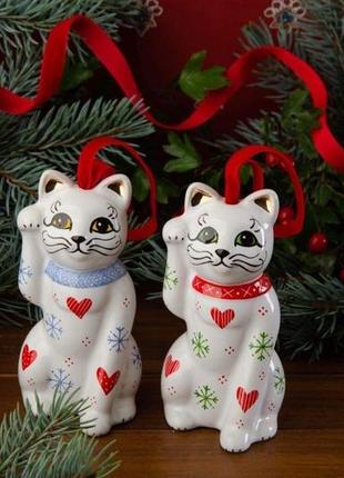 Ceramic Christmas decoration Cat