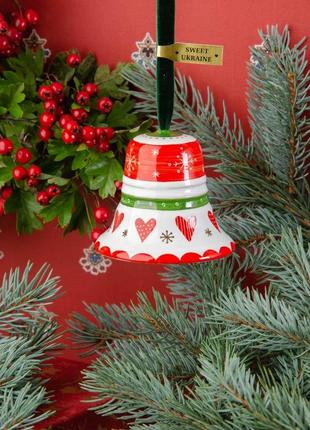 Ceramic Christmas decoration Bell1 photo