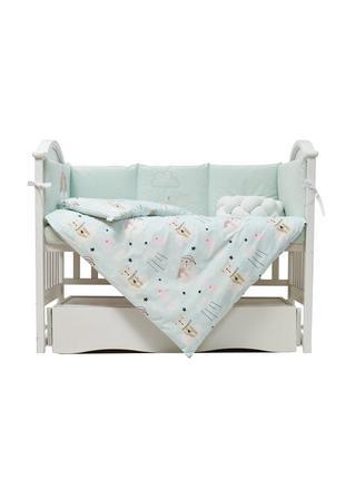 Bedding set for baby Twins Fluffy Puffy mint1 photo