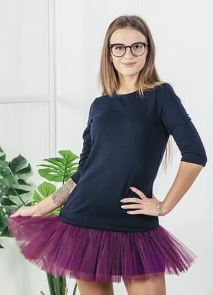 AIRDRESS set: navy blue top and 3 detachable skirts9 photo