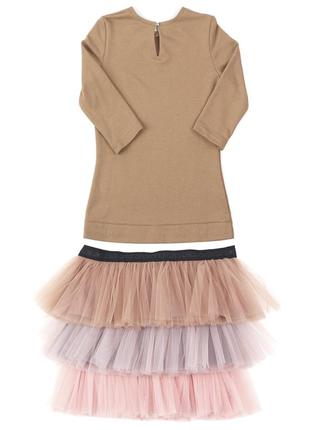 AIRDRESS set: camel top and 3 detachable skirts2 photo