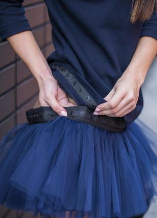 AIRDRESS set: navy blue top and 3 detachable skirts8 photo