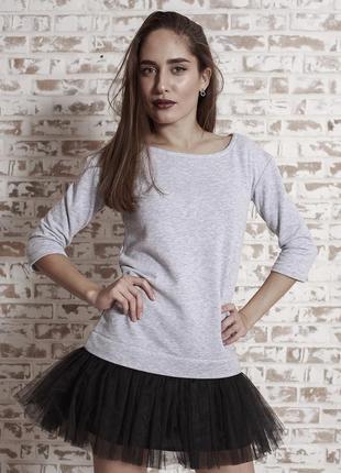 AIRDRESS set: gray top and 3 detachable skirts5 photo