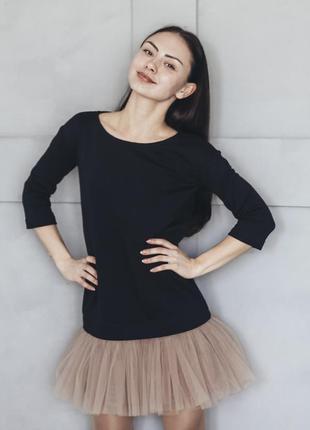 AIRDRESS set: black top and 2 detachable skirts5 photo