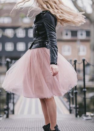 Blush Pink Tulle skirt AIRSKIRT midi4 photo