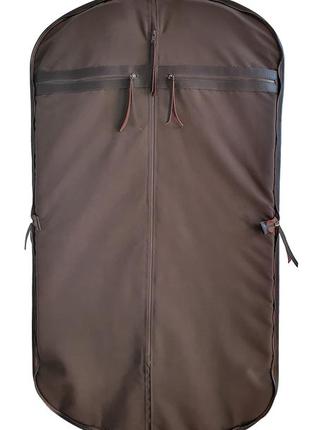 Premium Quality Leather Travel Garment Cover for Clothing Bag Dark Chocolate Parasol’ka4 photo