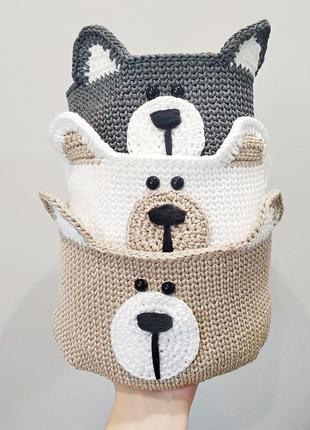 Basket "Brown Bear", 1 pc7 photo