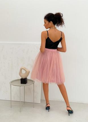 Blush Pink Tulle skirt AIRSKIRT midi3 photo