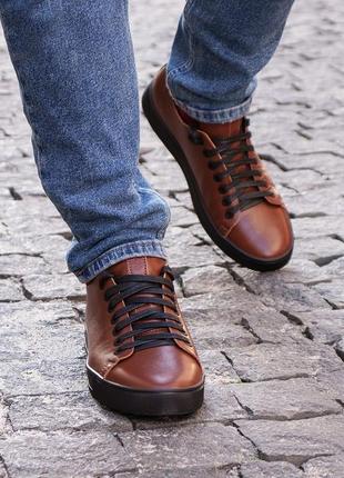 Practical men's sneakers of brown color. Ed-Ge 429 is a good choice for every day2 photo
