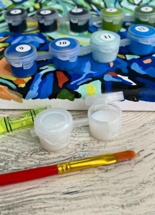 Paint by numbers gift idea kit diy painting kit on canvas with frame ukraine 40x503 photo