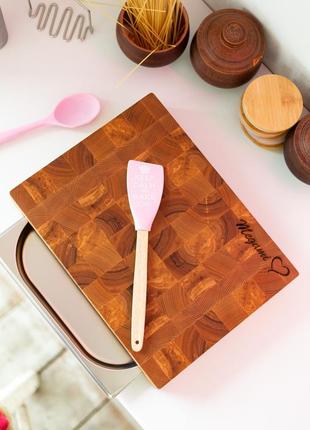 Personalized ash cutting board  with tray 30*40 cm
