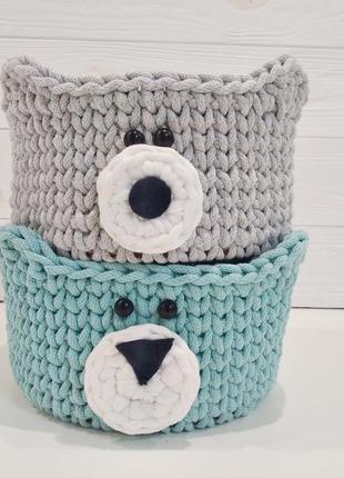 Knitted basket, 1 piece3 photo