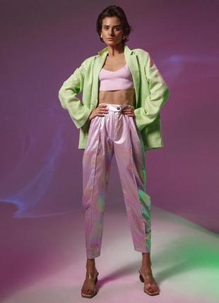 Lilac Glossy Pants
