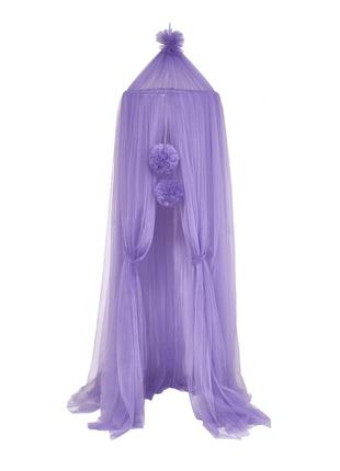 Canopy bed tulle for nursery Twins violet
