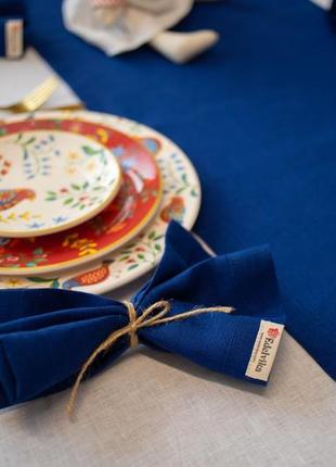 Set of napkins 0.40*0.40m blue 4 pcs. 266-21/00
