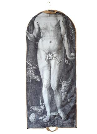 "Eva", series of art cases for clothes, 140x60 cm (Adam and Eva, Albrecht Durer)