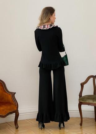 Co-order set with ruffles: Cardigan & Flared pants2 photo