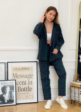 Pajama Style Suit. Co-order set in Boyfriend's style: Shirt & Pants4 photo