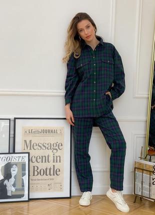 Pajama Style Suit. Co-order set in Boyfriend's style: Shirt & Pants5 photo