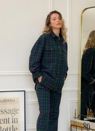 Pajama Style Suit. Co-order set in Boyfriend's style: Shirt & Pants8 photo