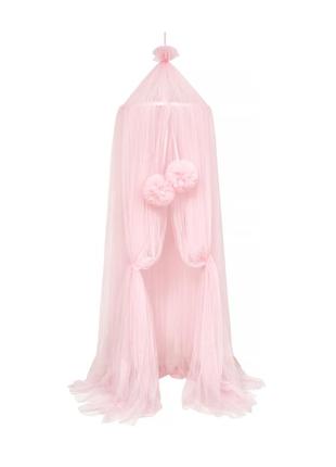 Canopy bed tulle for nursery Twins pink1 photo