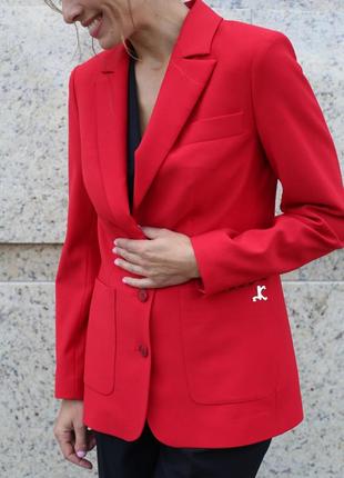 Red wool jacket2 photo