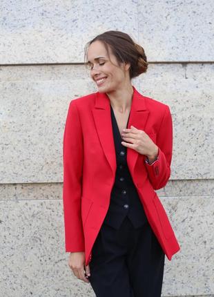 Red wool jacket3 photo
