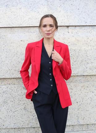 Red wool jacket1 photo