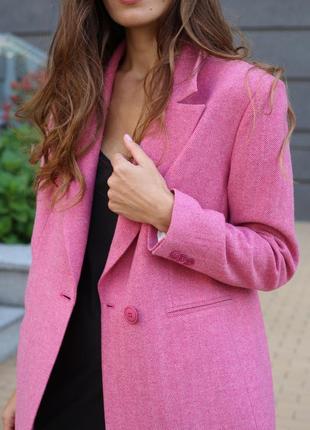Pink wool jacket2 photo