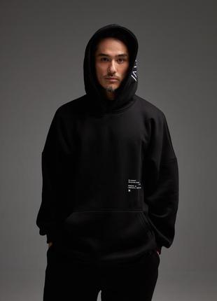 Fleece set hoodie & joggers for men, color onyx3 photo