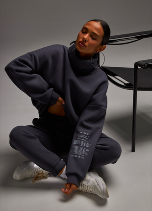 Fleece set long sleeve & joggers for her, color storm5 photo