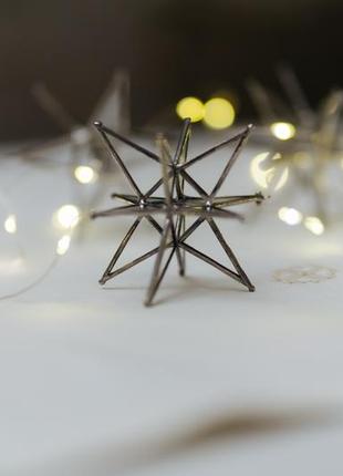Stained Glass Star, 3D Star Suncatcher, Christmas decor, Gift Tree Ornaments, Moravian star3 photo