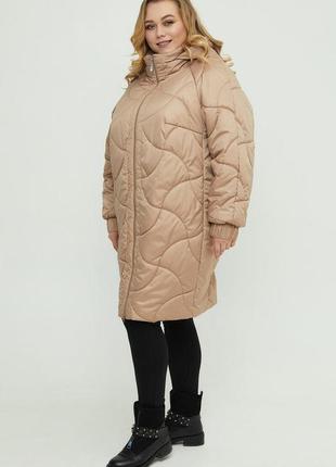 Women's demi-season jacket elongated large sizes  54-723 photo