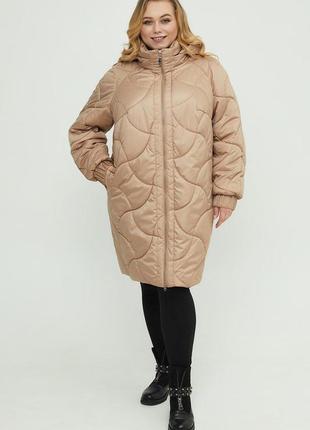 Women's demi-season jacket elongated large sizes  54-721 photo