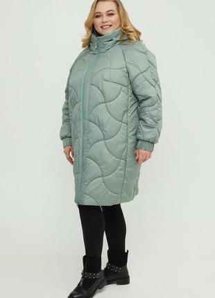 Women's demi-season jacket elongated large sizes  54-722 photo