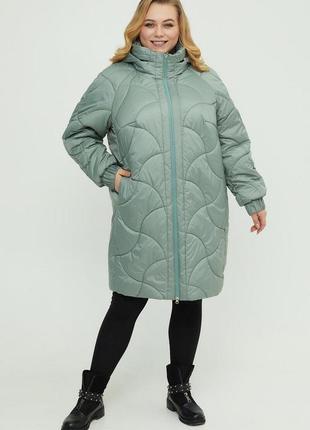 Women's demi-season jacket elongated large sizes  54-721 photo