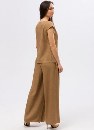 Wide, lightweight trousers with slits in the front 71502 photo