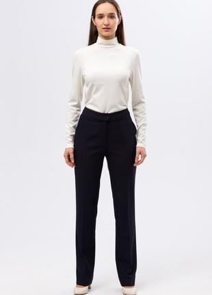 Classic dark blue suit fabric trousers 7148