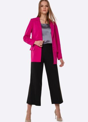 Black culottes made of suit fabric 71434 photo