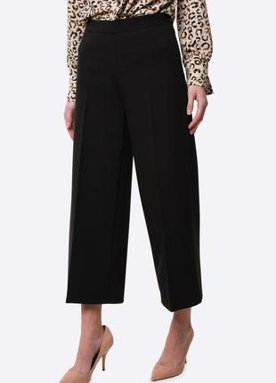 Black culottes made of suit fabric 71432 photo
