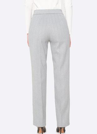 Warm gray trousers made of wool fabric 71452 photo