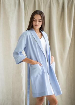 Woman's bathrobe with embroidery 555-20/003 photo