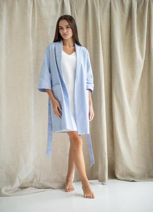 Woman's bathrobe with embroidery 555-20/004 photo