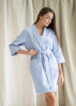 Woman's bathrobe with embroidery 555-20/00