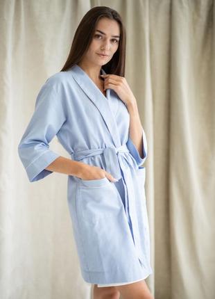 Woman's bathrobe with embroidery 555-20/002 photo