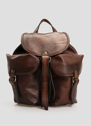 Classic backpack made of ox leather3 photo
