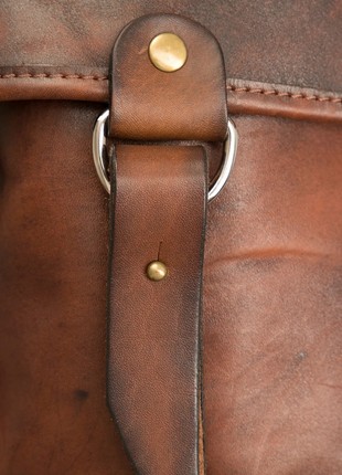 Classic backpack made of ox leather7 photo